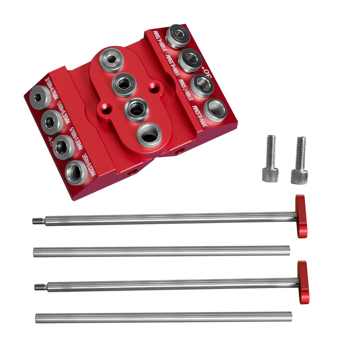 Mitme nurga alumiiniumist taskuaugu mallikomplekt