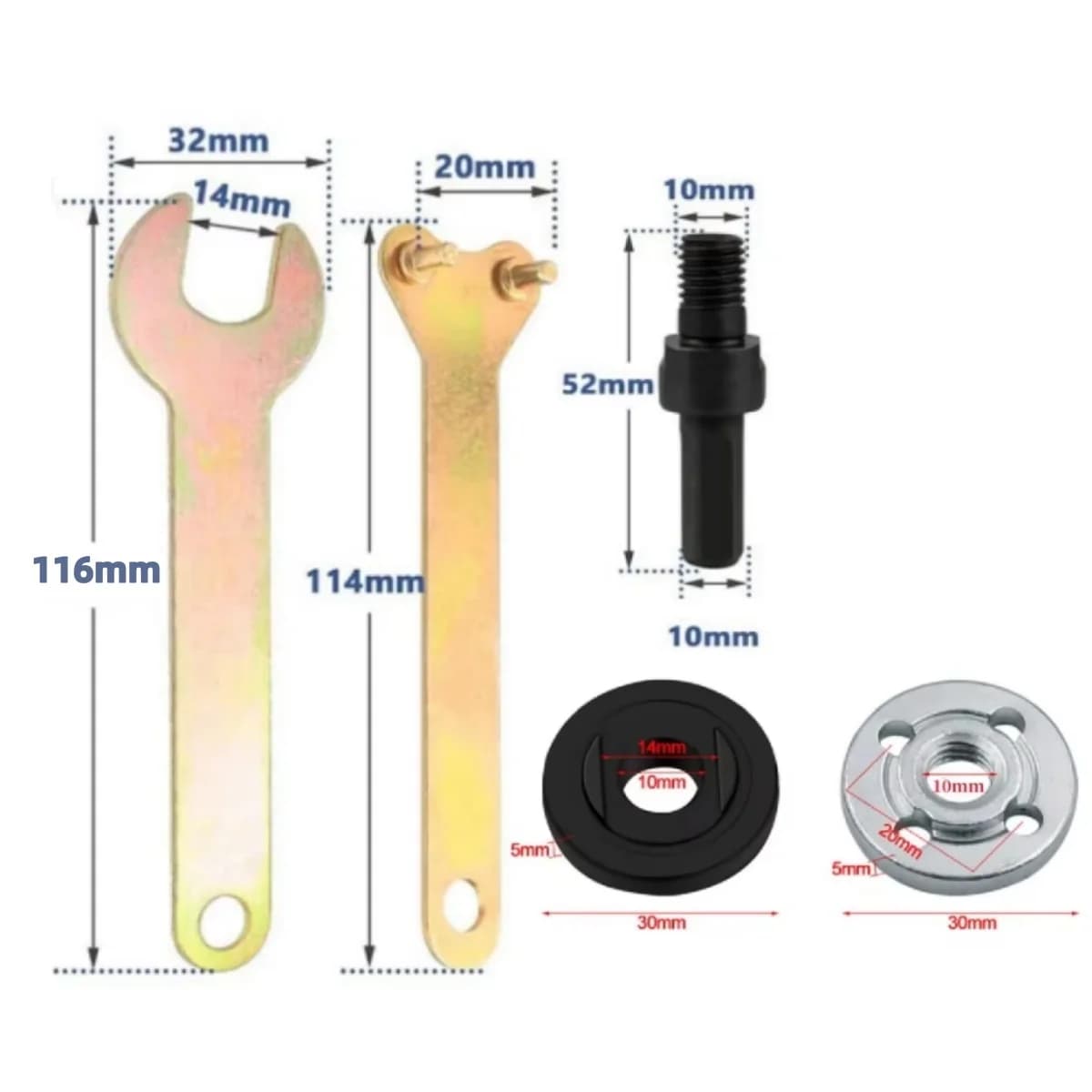 10mm puuri adapter nurkasihvile ühendusvardaga