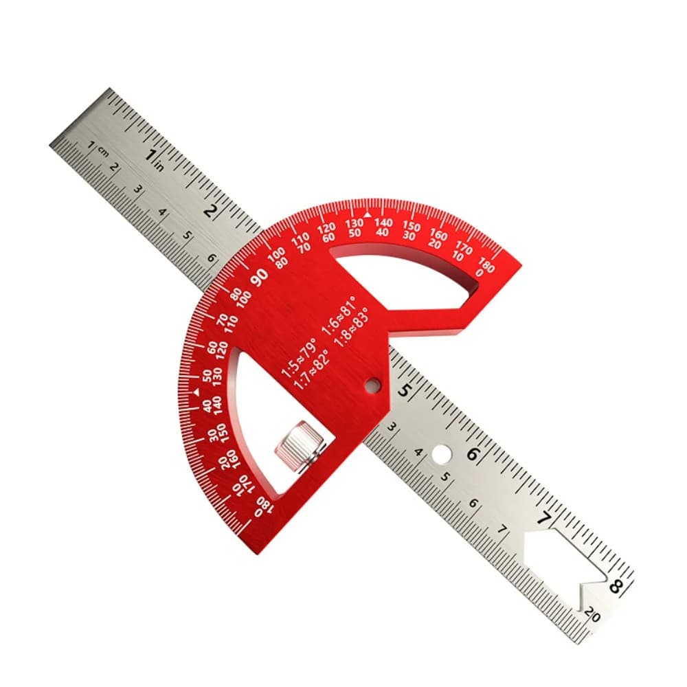 Reguleeritav ehitusprotractor 0–180 kraadi